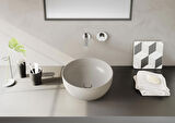 VitrA Outline Recycled 7992B066-0016 Çanak Lavabo, Mat Bej
